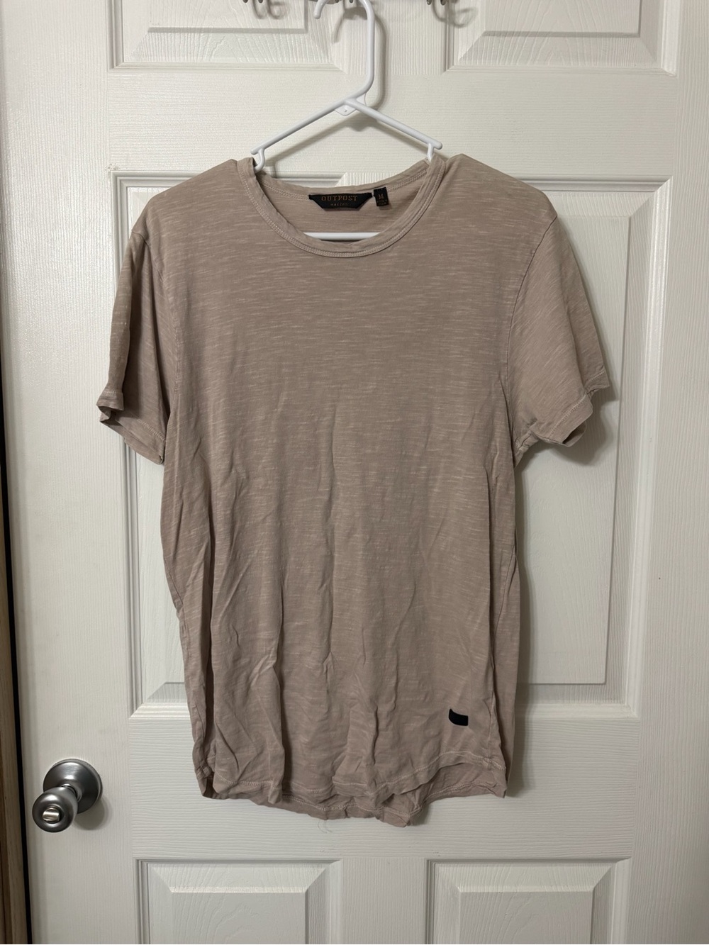 Outpost Men's Short Sleeve Crewneck Tee in Taupe